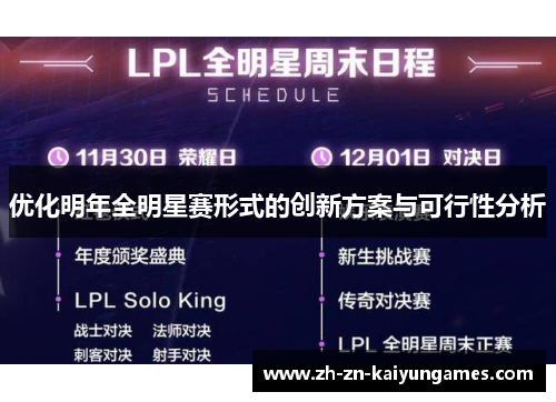 优化明年全明星赛形式的创新方案与可行性分析